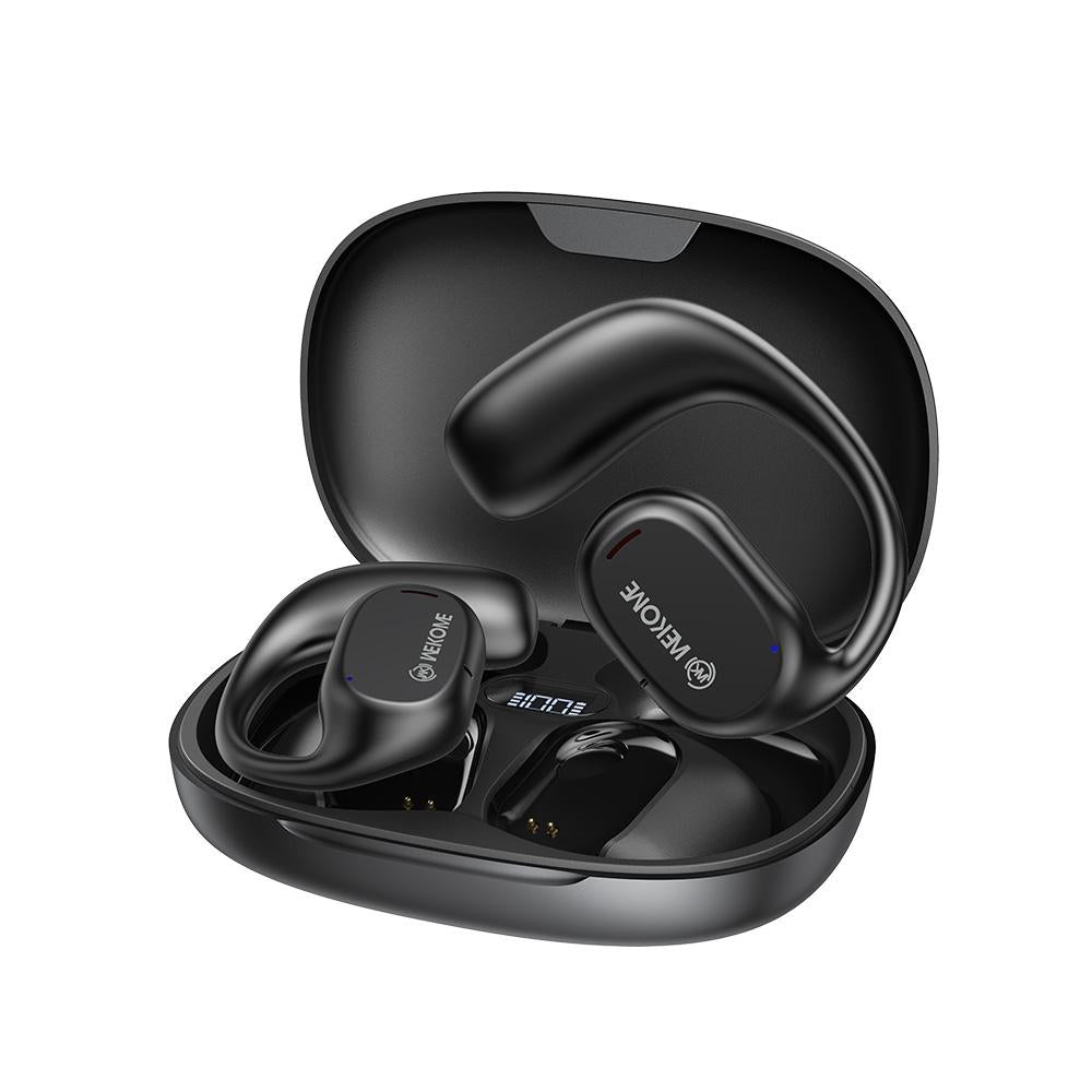 Wireless Bluetooth Earphone - Wk Va15 Air Conduction - Ear Hanging - Black 7