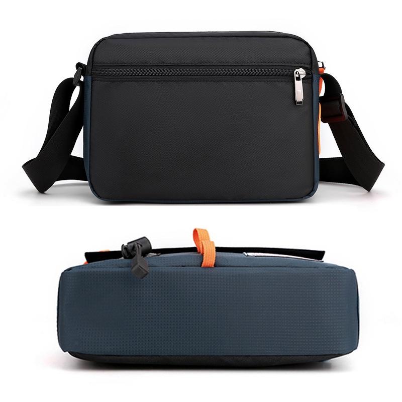 Waterproof Nylon Shoulder Bag For Men Outdoor Sports Leisure Gear - Dark Blue 3