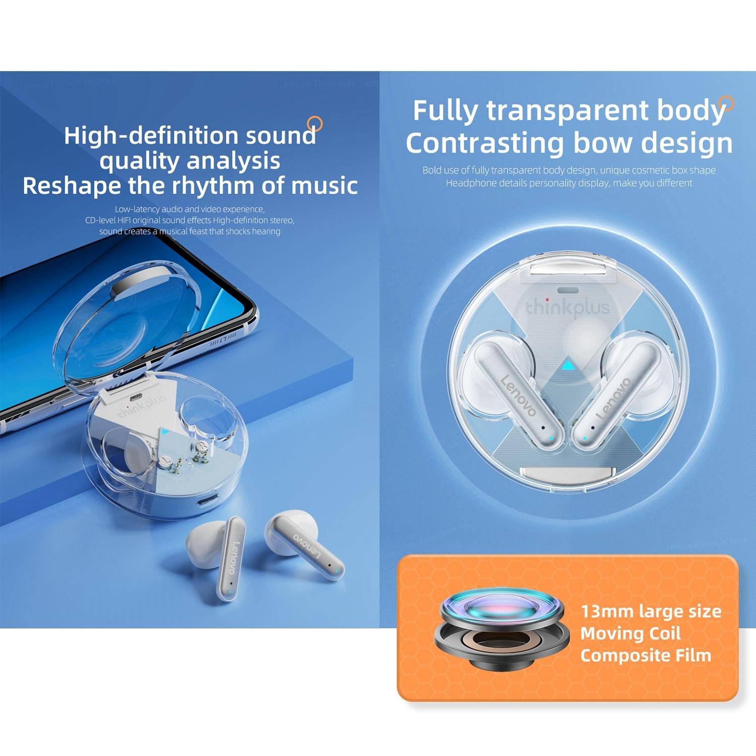Wireless Bluetooth 5.2 Earbuds with Noise Reduction and Mic - Black 5