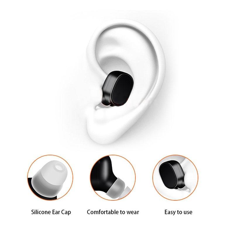 Portable Magnetic Bluetooth Earbud for Iphone - Lesiri X12 - Black 4