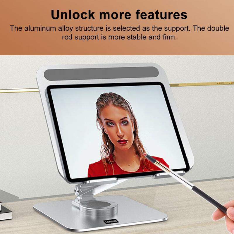Lenovo Thinkplus Desktop Laptop Holder - Silver 8