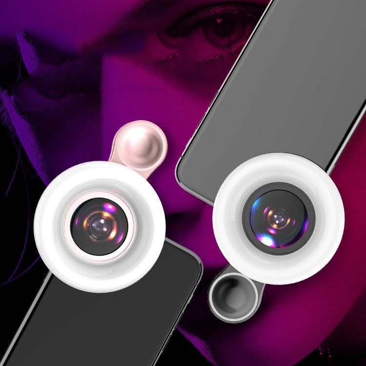 Selfie Light Macro Lens for Mobile Beauty Makeup - Pink 3