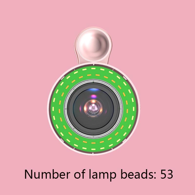 Selfie Light Macro Lens for Mobile Beauty Makeup - Pink 5