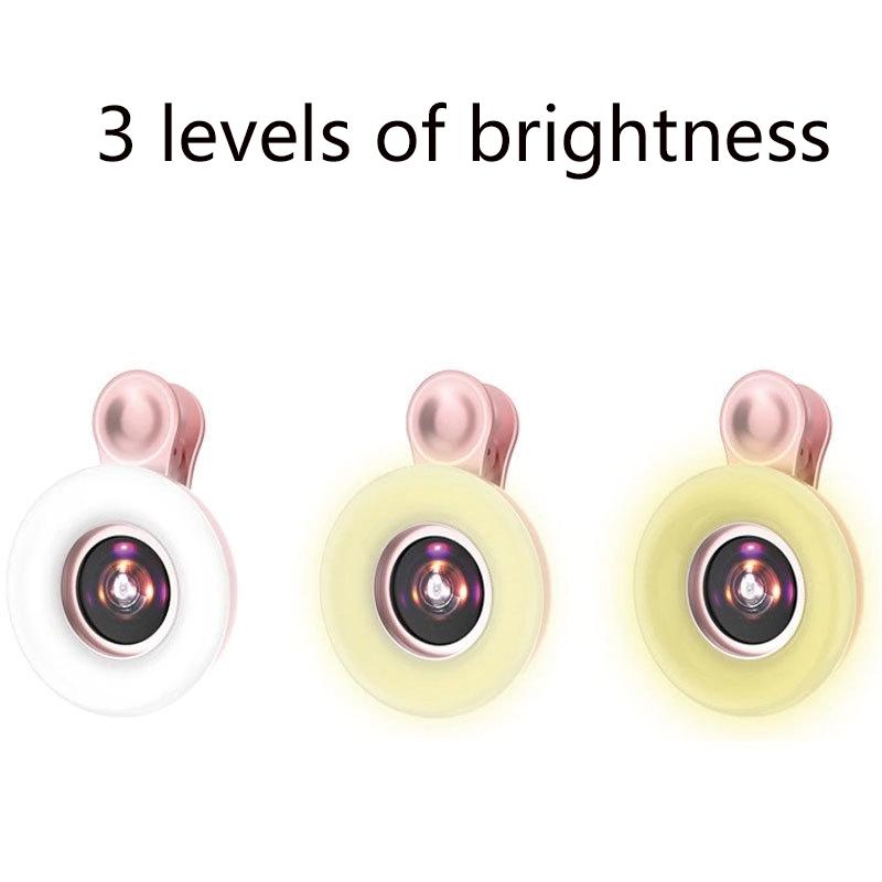 Selfie Light Macro Lens for Mobile Beauty Makeup - Pink 7
