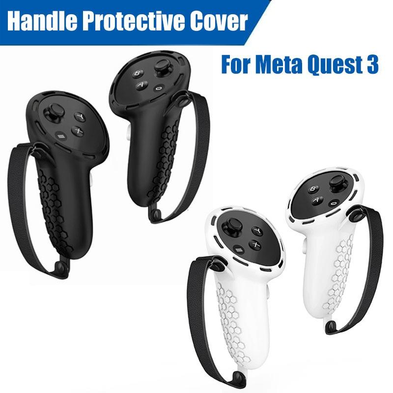 Non-slip Silicone Cover for Meta Quest 3 Vr Controllers - Black 3