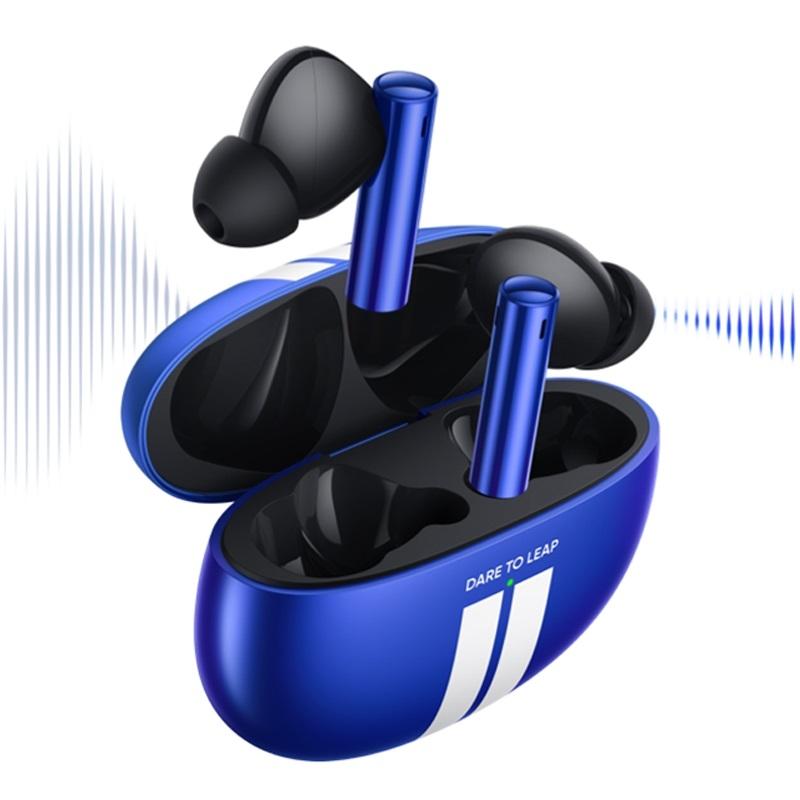 Blue Wireless Active Noise-cancelling Earbuds for Sports 3
