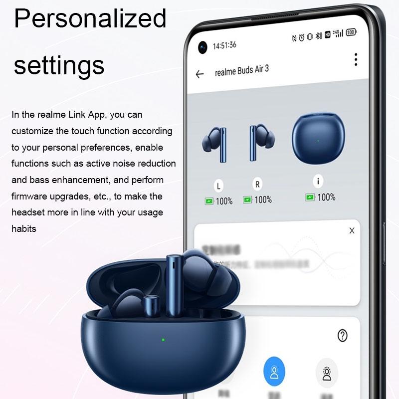 Blue Wireless Active Noise-cancelling Earbuds for Sports 5