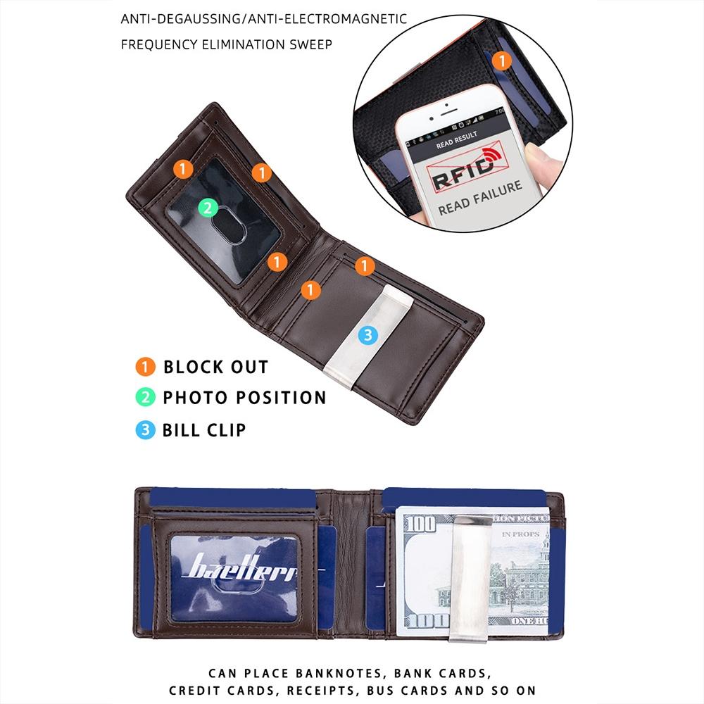 Secure Multi-card Wallet with Rfid Protection - Black 5