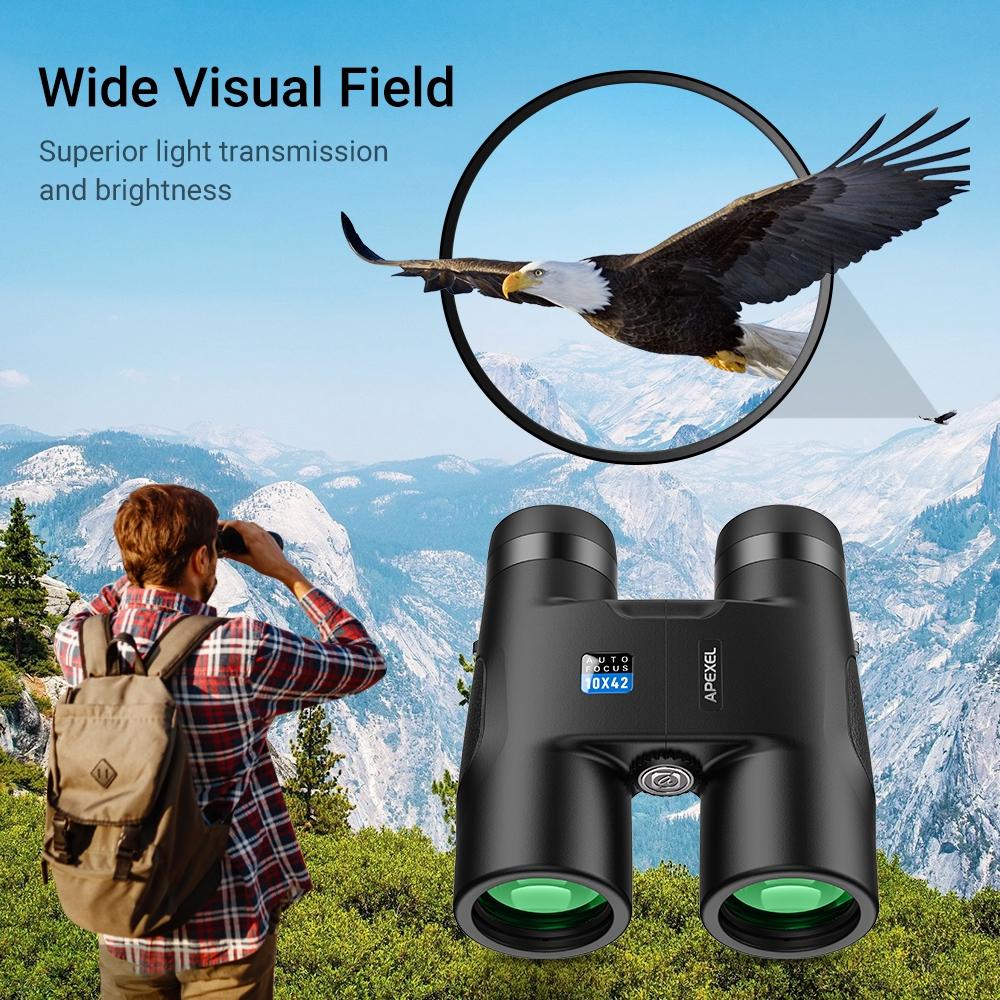 Autofocus 10x42 Binoculars - Fixed Focus Black 7