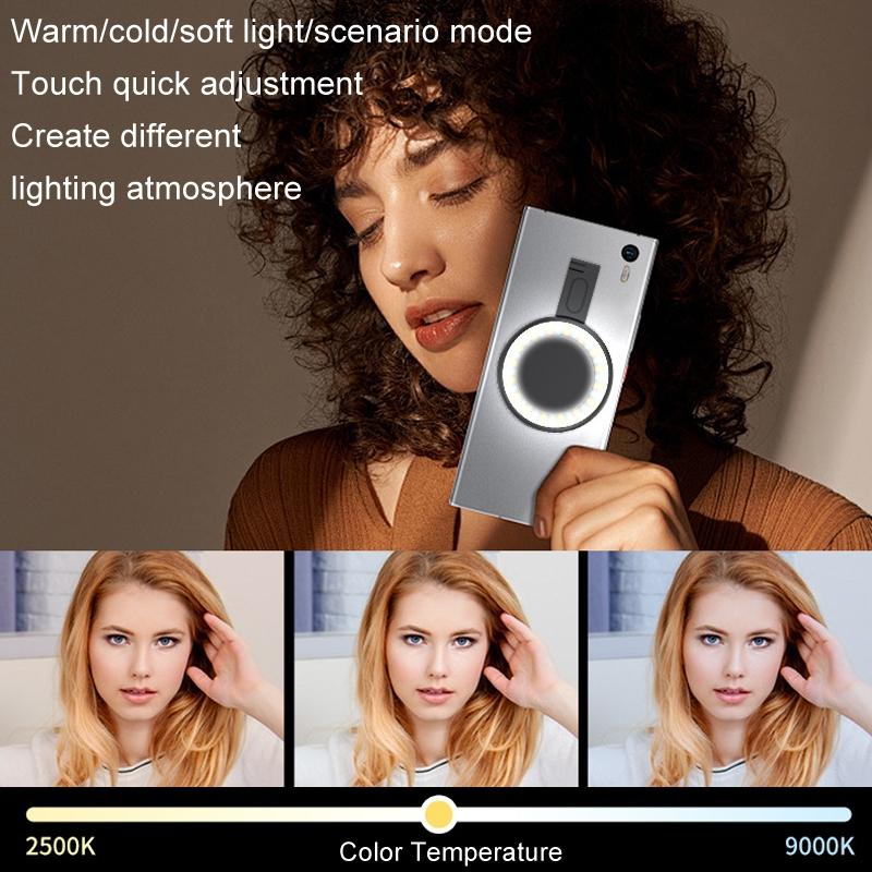 Portable Magnetic Cell Phone Fill Light - White 5