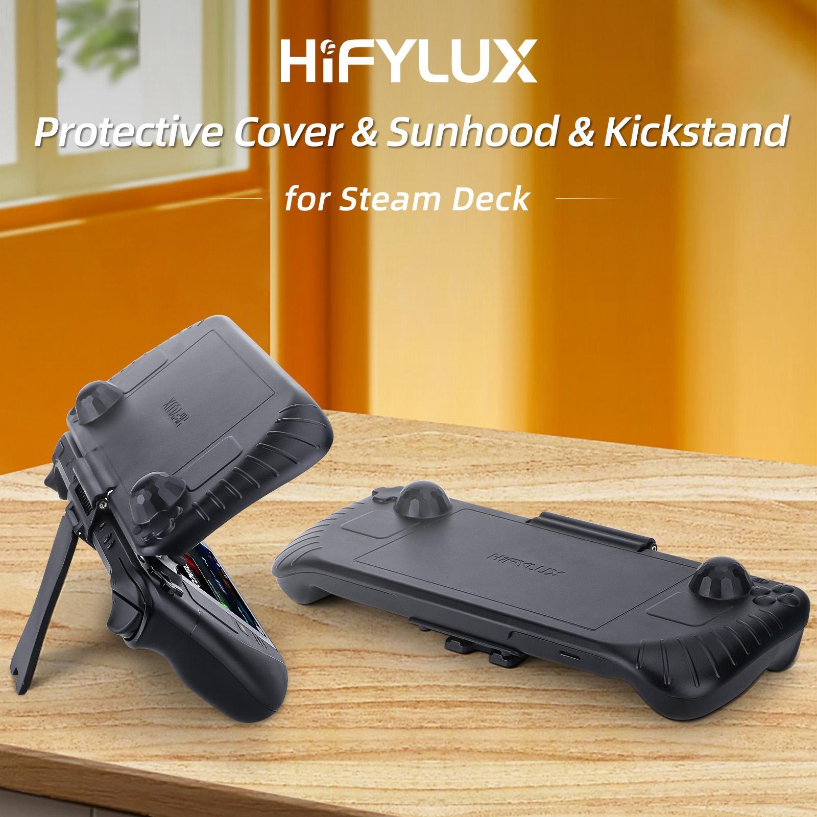 3-in-1 Gaming Console Protector with Sun Hood and Kickstand 4