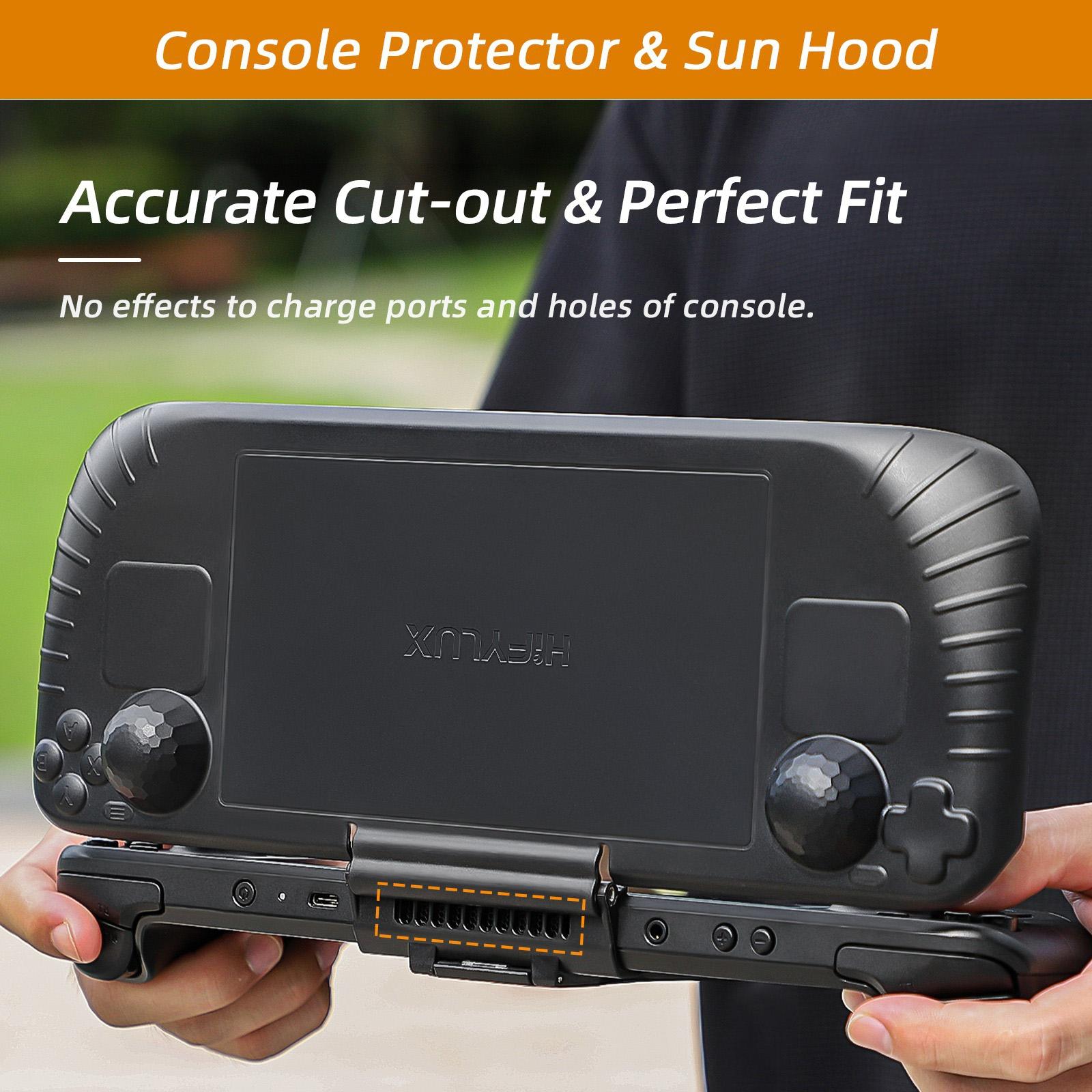 3-in-1 Gaming Console Protector with Sun Hood and Kickstand 7
