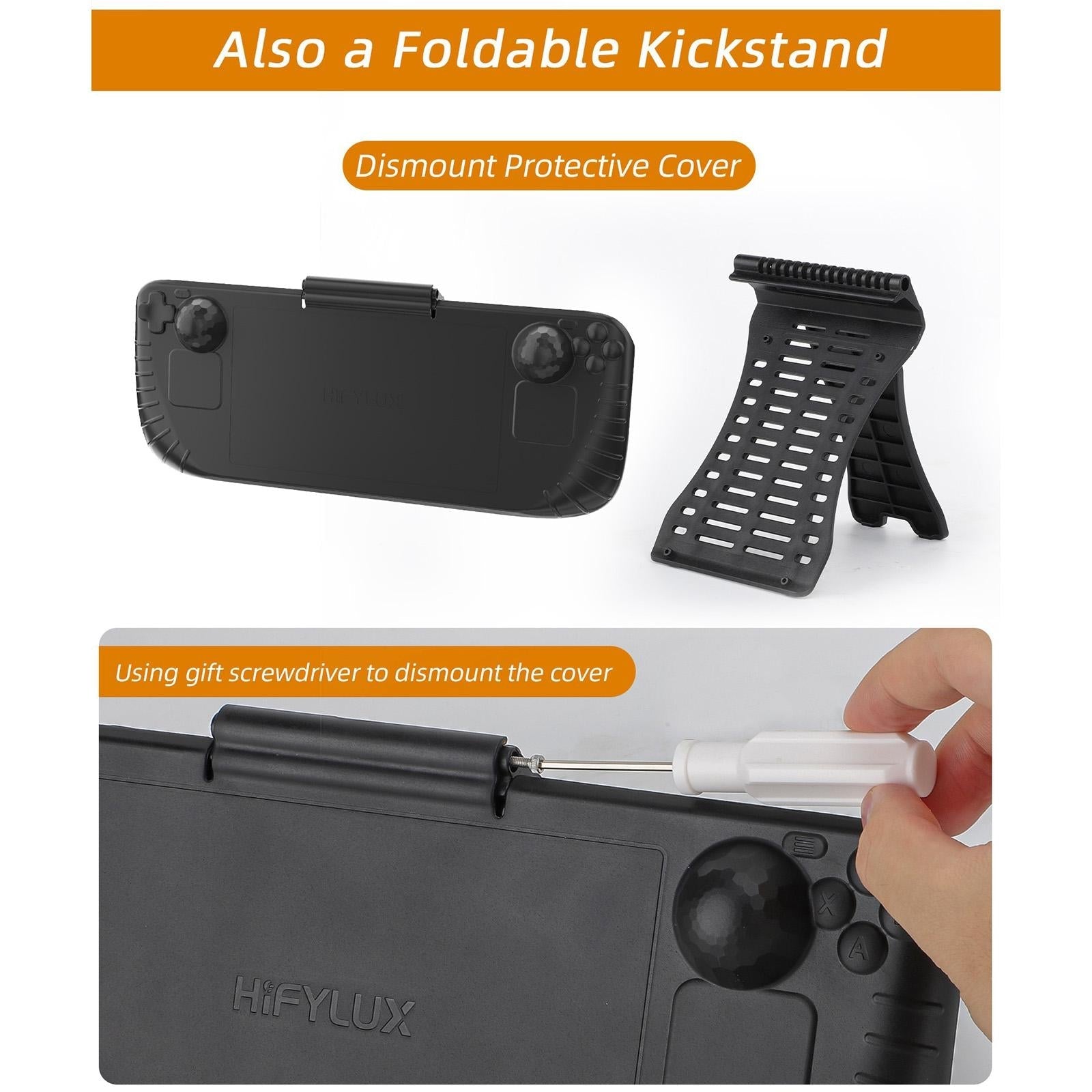3-in-1 Gaming Console Protector with Sun Hood and Kickstand 10