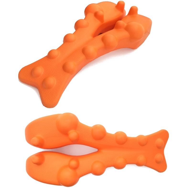 Orange Shiatsu Lumbar Massager Soothing Spine Cushion 3