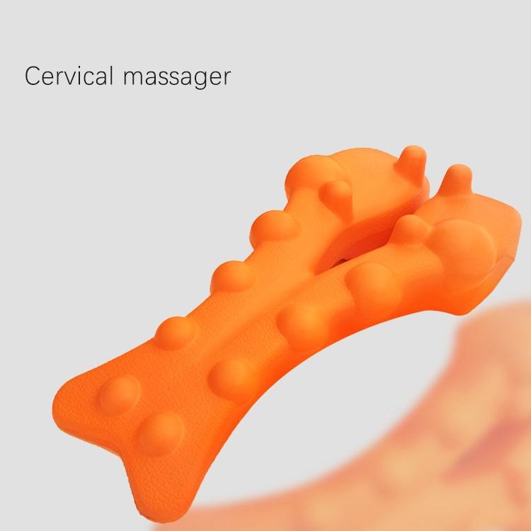 Orange Shiatsu Lumbar Massager Soothing Spine Cushion 6