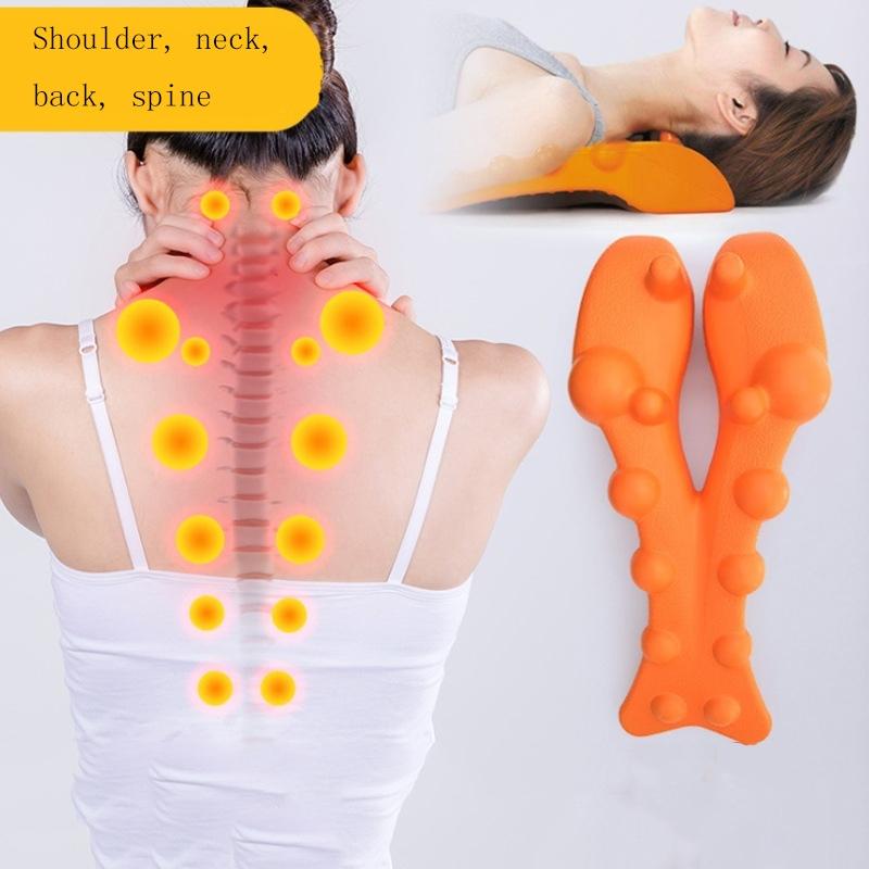 Orange Shiatsu Lumbar Massager Soothing Spine Cushion 8