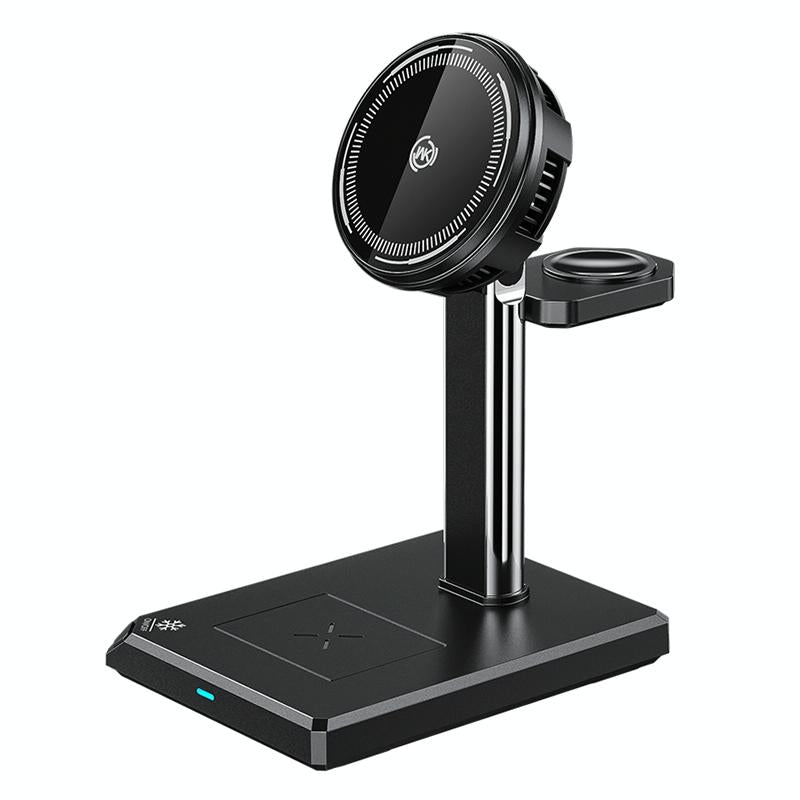 15W 4 In 1 Magnetic Wireless Charger Stand - Black 13