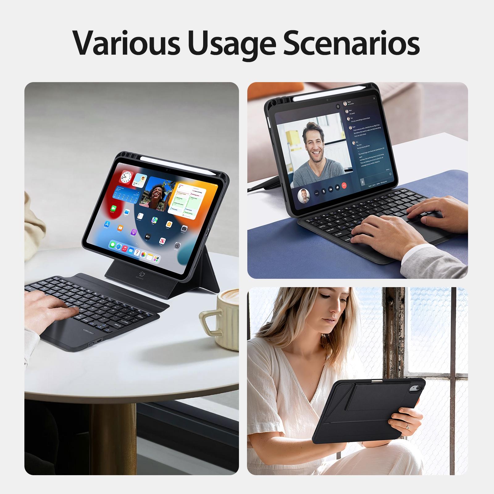 Black Magnetic Bluetooth Keyboard Tablet Case - For Ipad 10Th Gen 10.9 2022 6