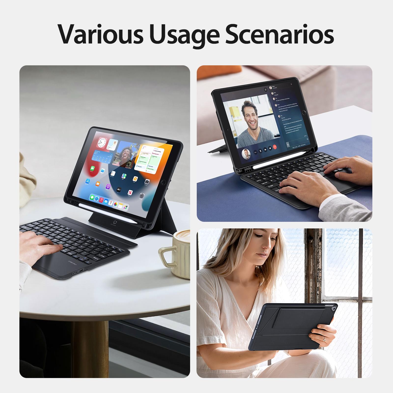 Black Magnetic Bluetooth Keyboard Tablet Case - For Ipad 10Th Gen 10.9 2022 15