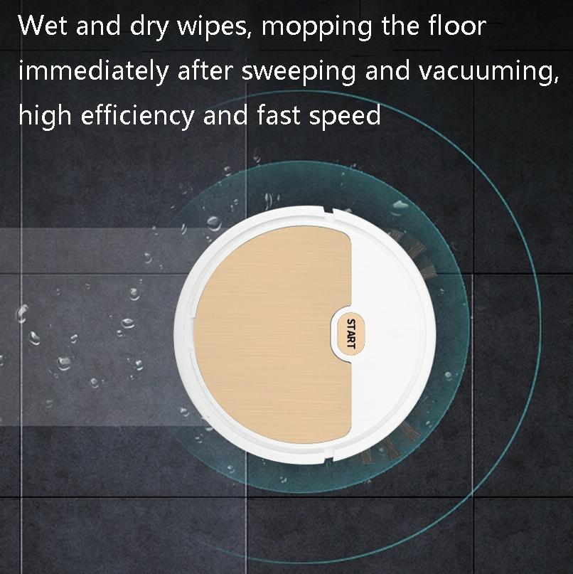 3-in-1 Intelligent Usb Home Sweeping Machine - Fast Charging - Black 4