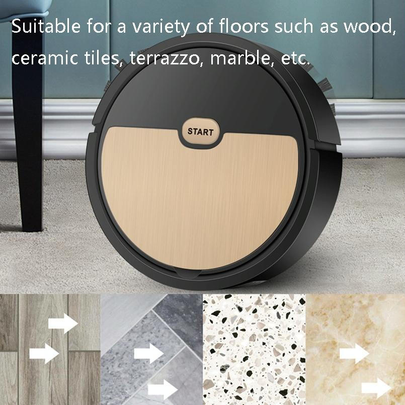 3-in-1 Intelligent Usb Home Sweeping Machine - Fast Charging - Black 5