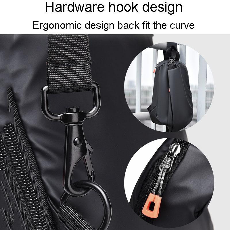 Versatile Crossbody Chest Bag For Casual Or Sports Use - Black 12