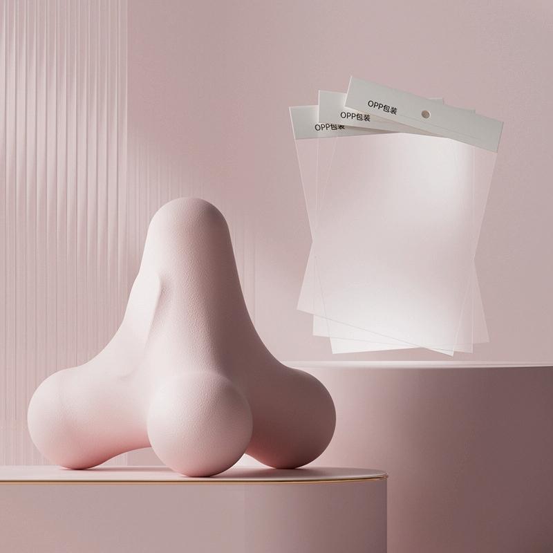 4-Corner Fascia Massage Ball For Neck & Shoulder Relief Yoga & Fitness - Pink 4