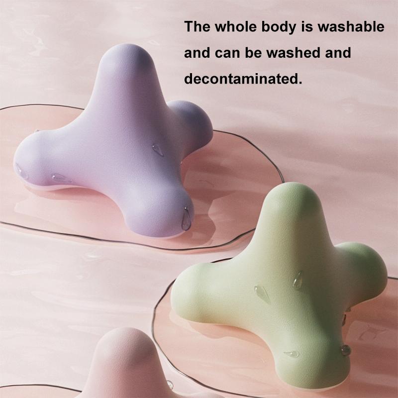 4-Corner Fascia Massage Ball For Neck & Shoulder Relief Yoga & Fitness - Pink 7