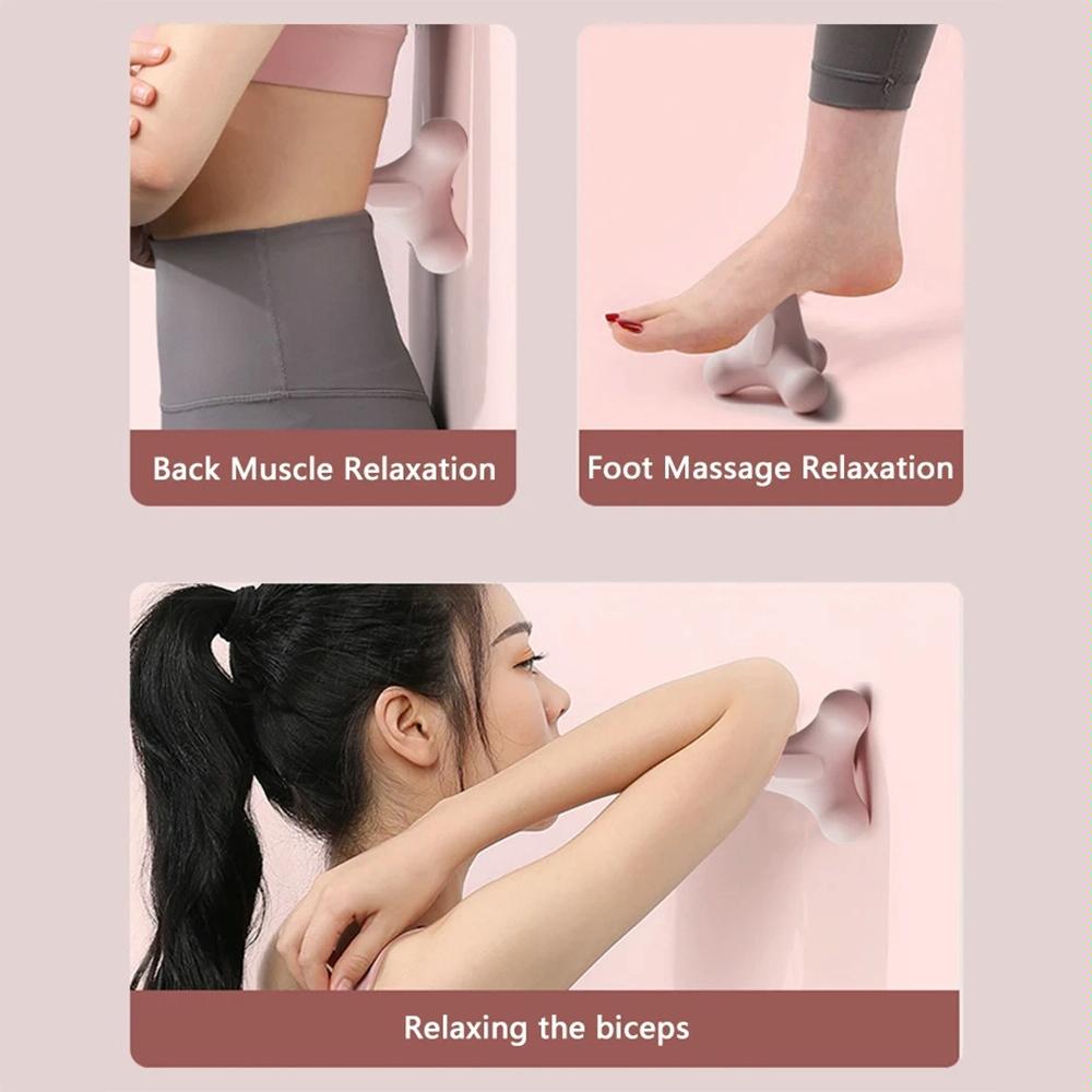 4-Corner Fascia Massage Ball For Neck & Shoulder Relief Yoga & Fitness - Pink 8