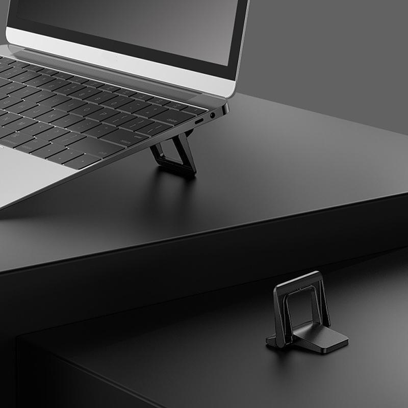 Portable Laptop Base for Improved Heat Dissipation - Black Foot Pad 3