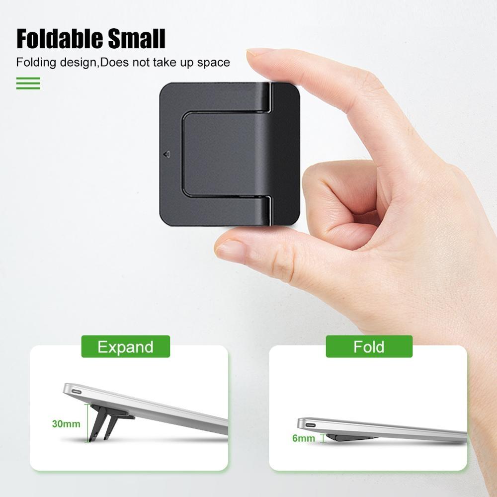 Portable Laptop Base for Improved Heat Dissipation - Black Foot Pad 8