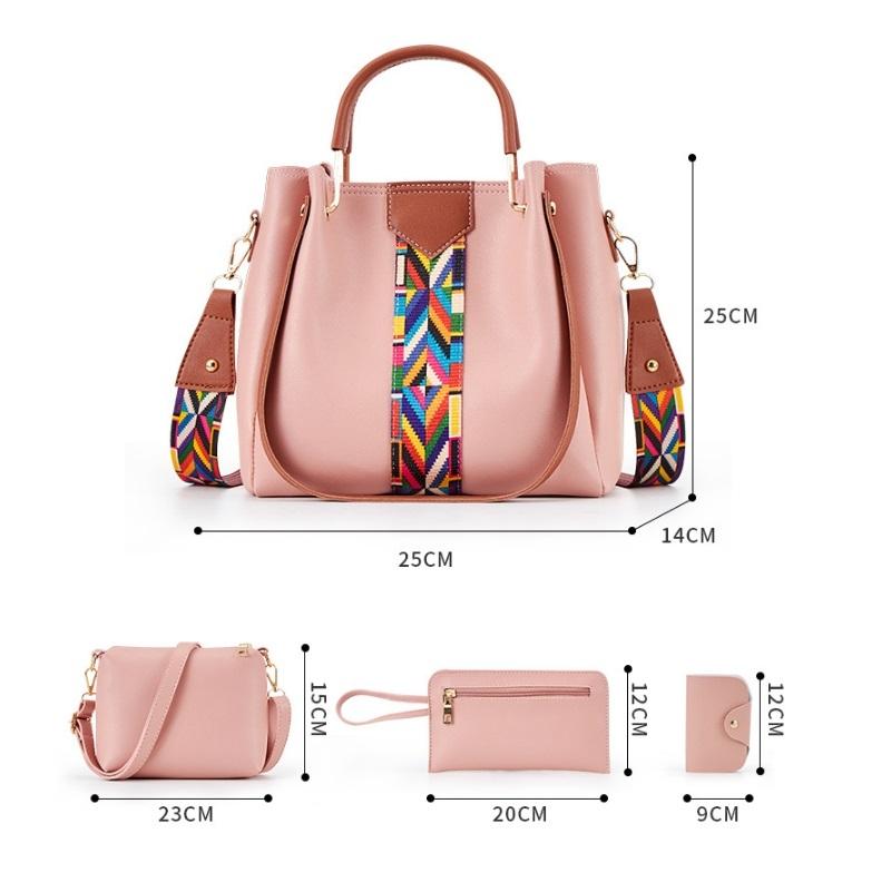 Versatile 4-in-1 Messenger Bag for Women - Fashionable & Spacious - White 5