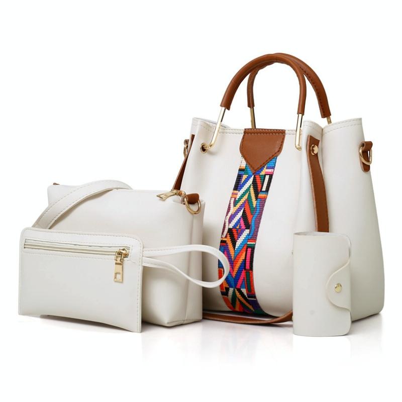Versatile 4-in-1 Messenger Bag for Women - Fashionable & Spacious - White 13
