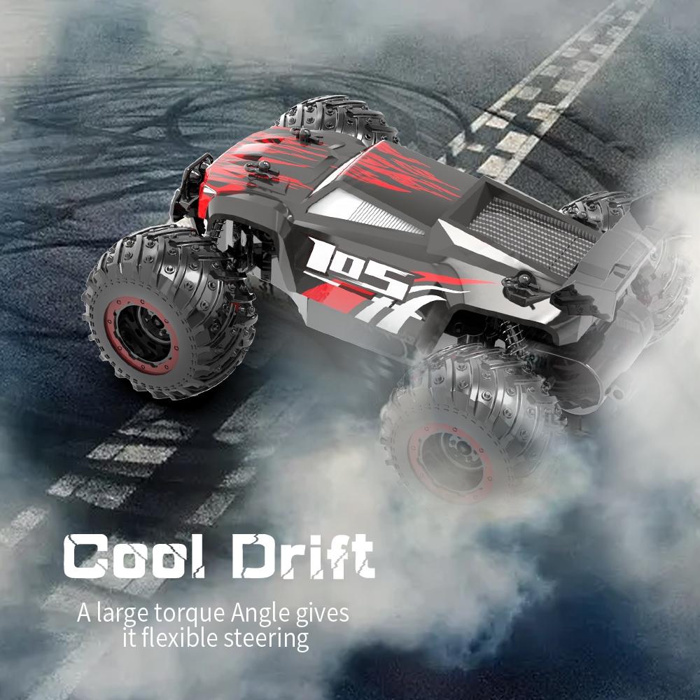Off-road 2.4g Rc Electric Climbing Vehicle - Black Red 9