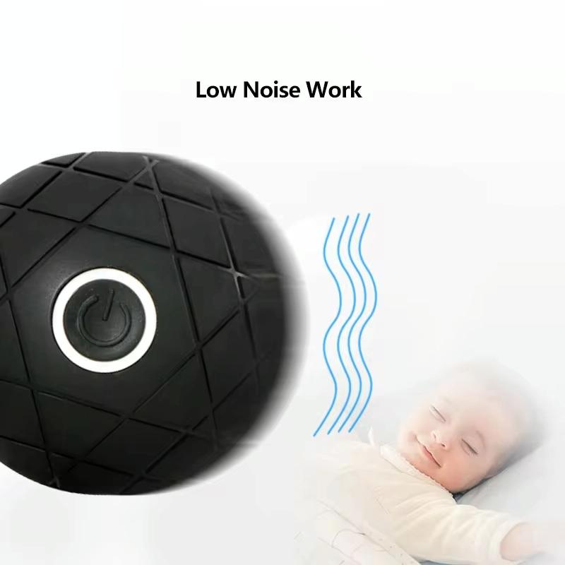 Rechargeable 3D Vibrating Massage Ball For Muscle Relaxation And Fitness Black 4