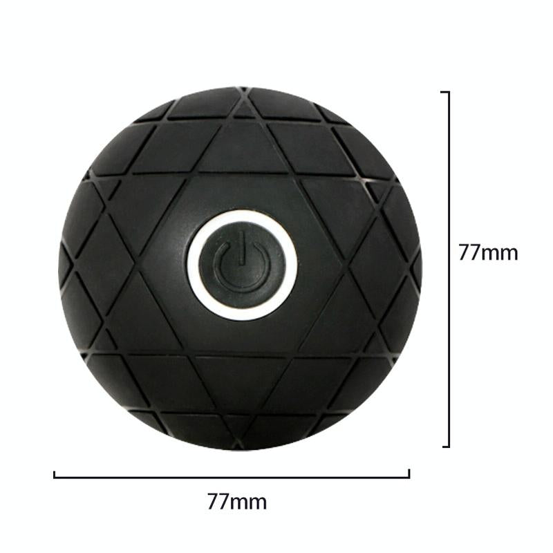 Rechargeable 3D Vibrating Massage Ball For Muscle Relaxation And Fitness Black 8