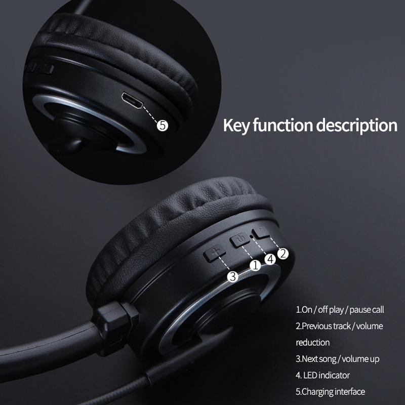 Unilateral Bluetooth Business Headset Black 6