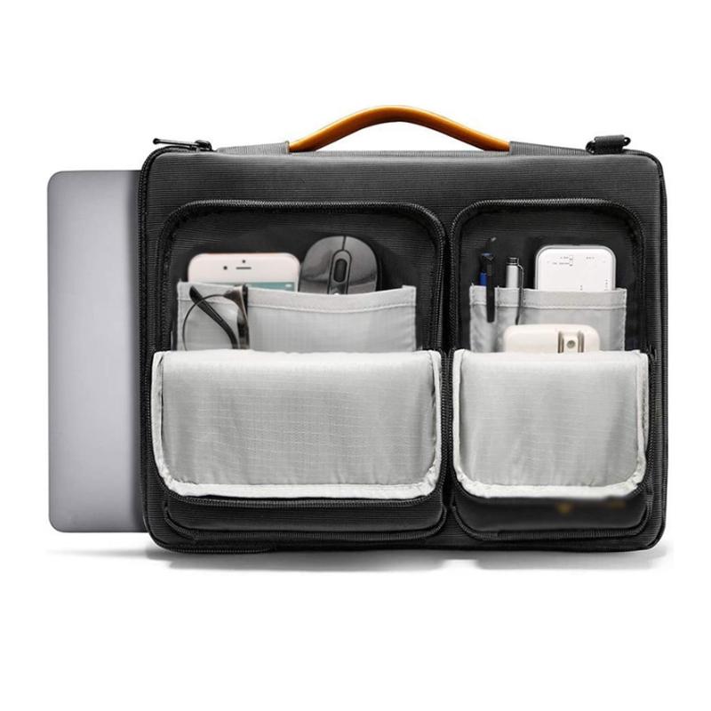 13.3-14 Inch Laptop Shoulder Bag with Messenger Style - Black 3