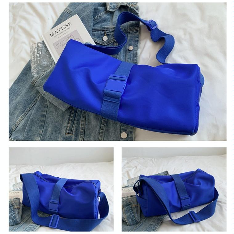 Travel & Fitness Crossbody Bag - Waterproof Nylon - Blue 3
