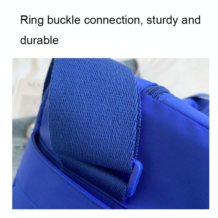 Travel & Fitness Crossbody Bag - Waterproof Nylon - Blue 7