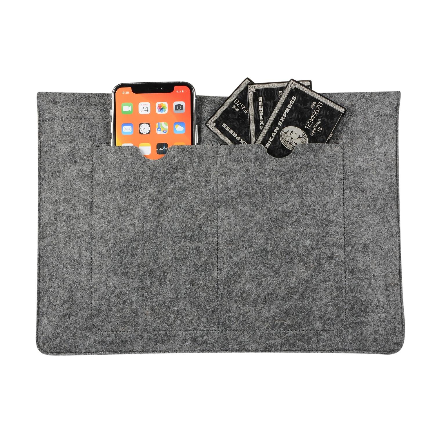 12 Inch Felt Liner Computer Bag for Notebook Protection - Black 4