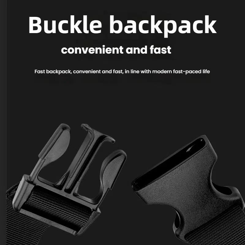 Men Cycling Chest Bag Casual Messenger Pack - Black 6