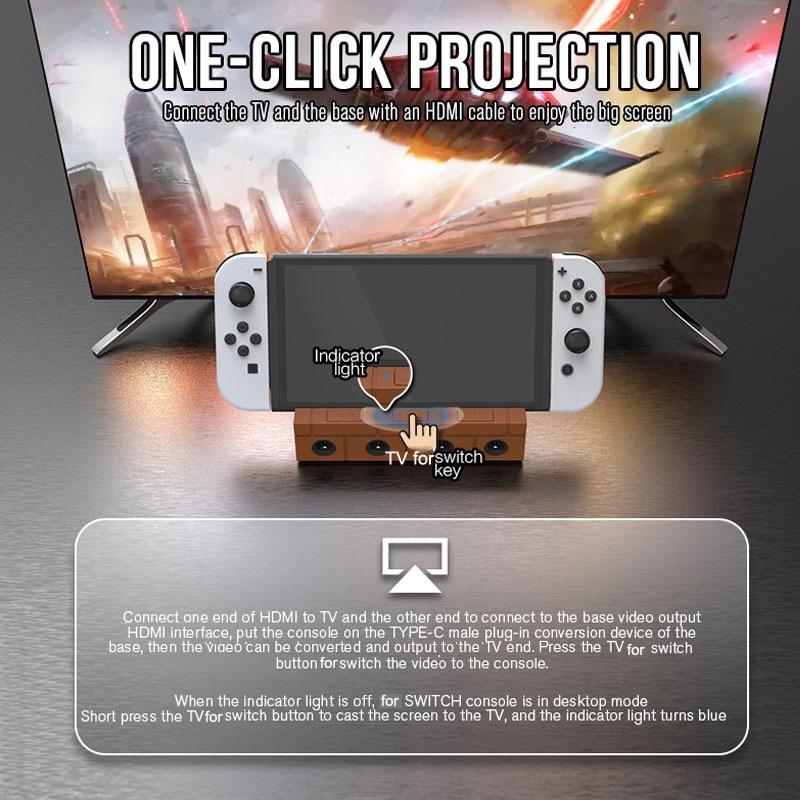 Universal Charging Dock for Nintendo Switch - Multi-functional - Black 7