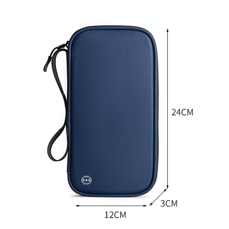 Rfid Travel Passport & Card Holder - Secure - Gem Blue 3