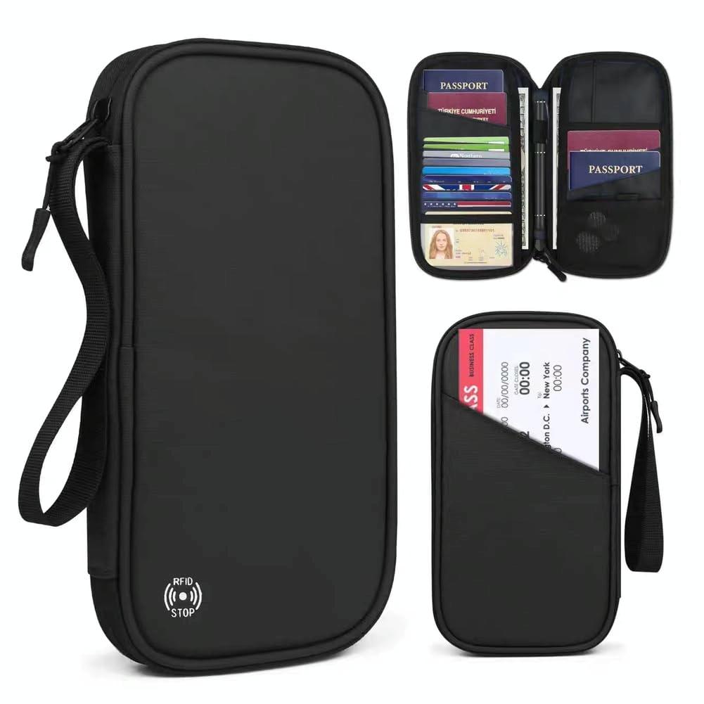 Rfid Travel Passport & Card Holder - Secure - Gem Blue 5