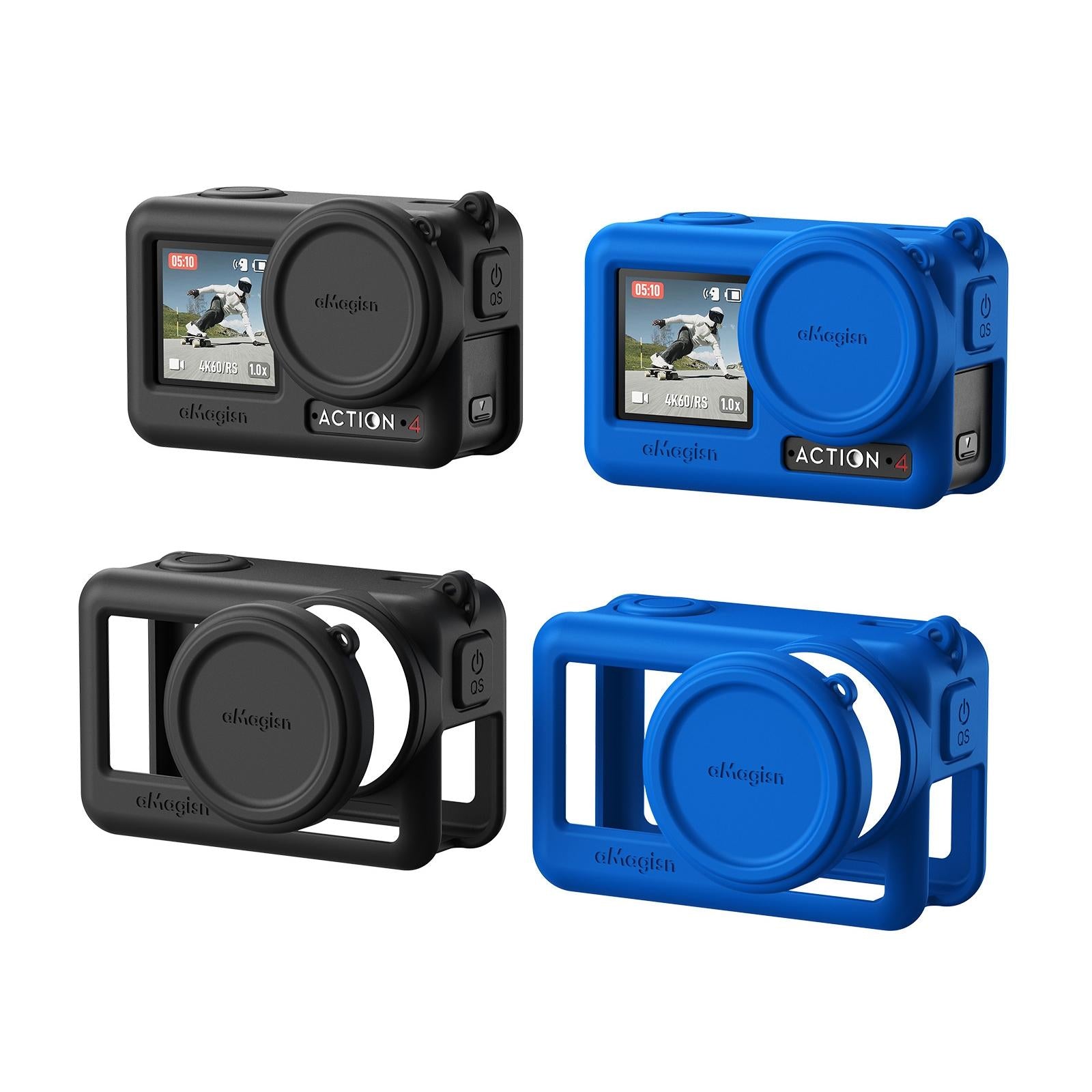Protective Silicone Case for Dji Action Camera Accessories - Black 3