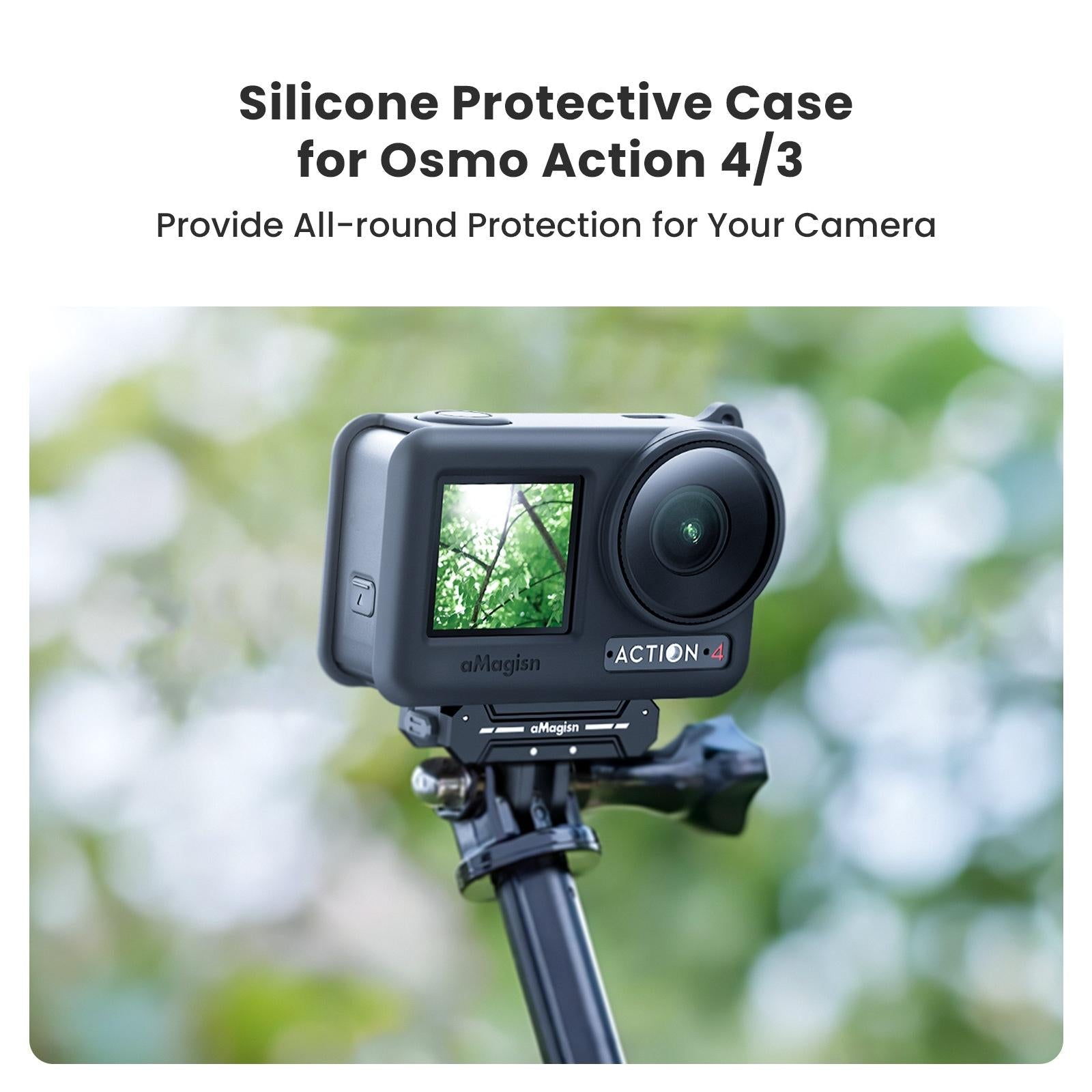 Protective Silicone Case for Dji Action Camera Accessories - Black 5