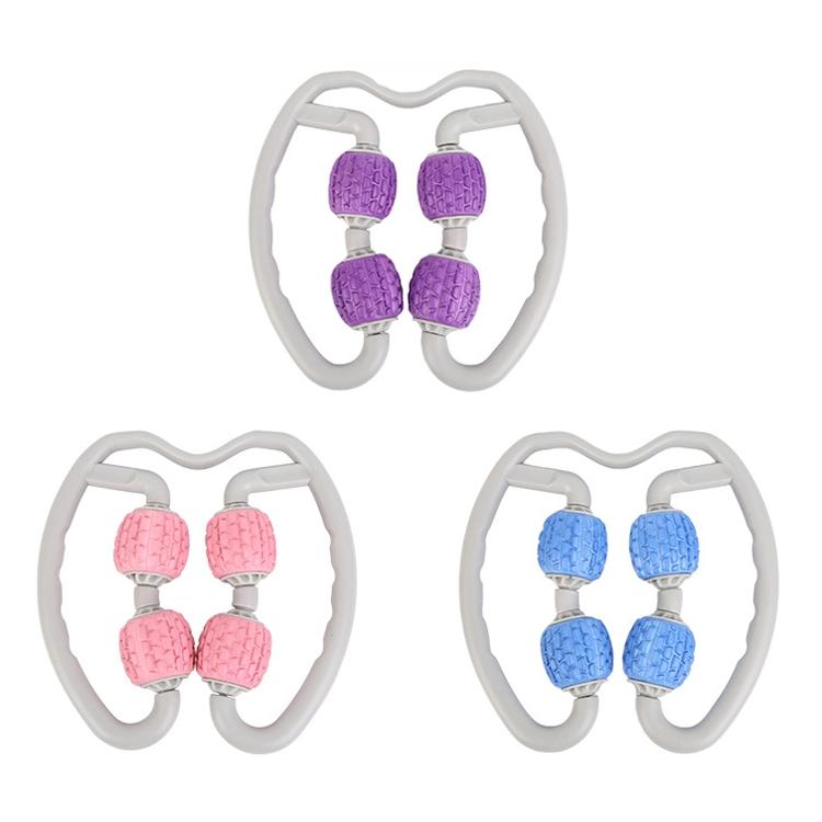 Soft Ring Leg Muscle Massage Roller - Pink 3