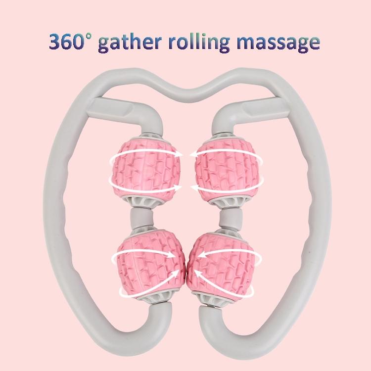 Soft Ring Leg Muscle Massage Roller - Pink 5