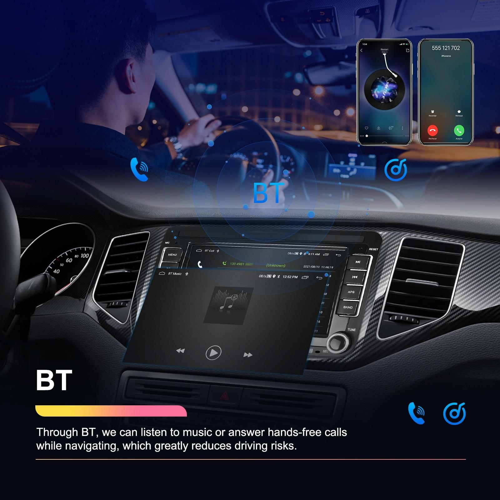 Android Carplay Navigation For Vw / Skoda - 1 + 32G Screen Reversing Camera 11